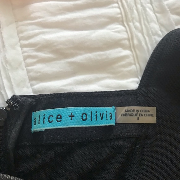 Alice + Olivia gold peplum dress - Picture 2 of 4